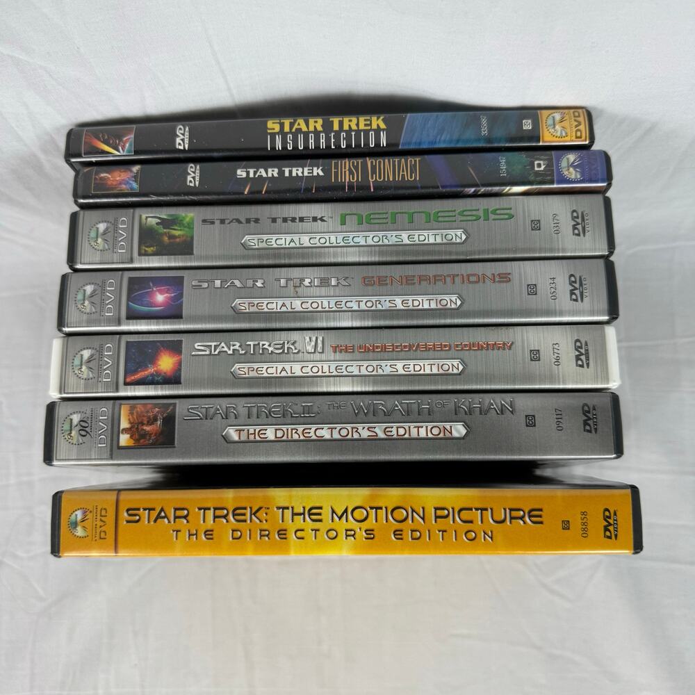 Star Trek Special Collector's Editions DVD Lot of 7 Wrath of Khan Nemesis